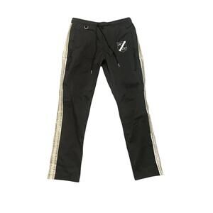 ARCHIVE Number (N)ine Black Trackpants White Side Stripe
